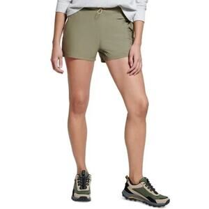 Bass Outdoor‎ Women's Greenstone Drawcord Shorts in Deep Lichen Green Medium $40